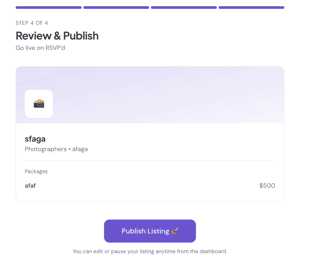 Demo Photography Studio — hero